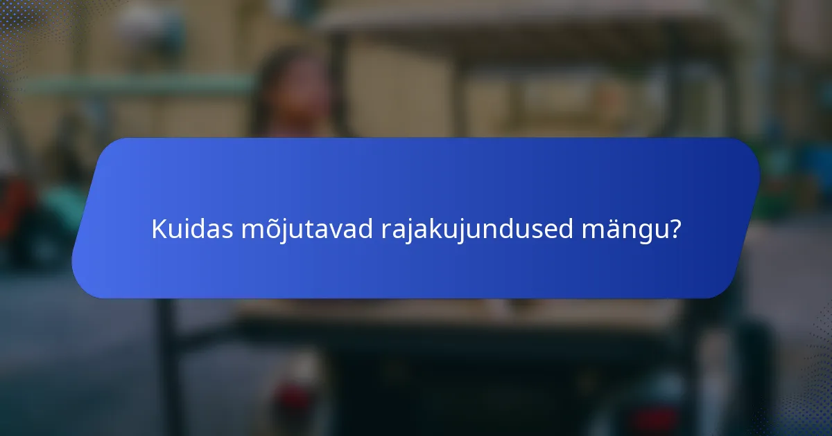 Kuidas mõjutavad rajakujundused mängu?